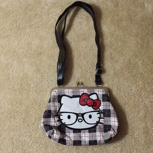 EUC Rare Hello Kitty plaid pocketbook